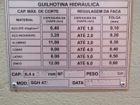 GUILHOTINA HIDRÁULICA SORG SHG 47/30